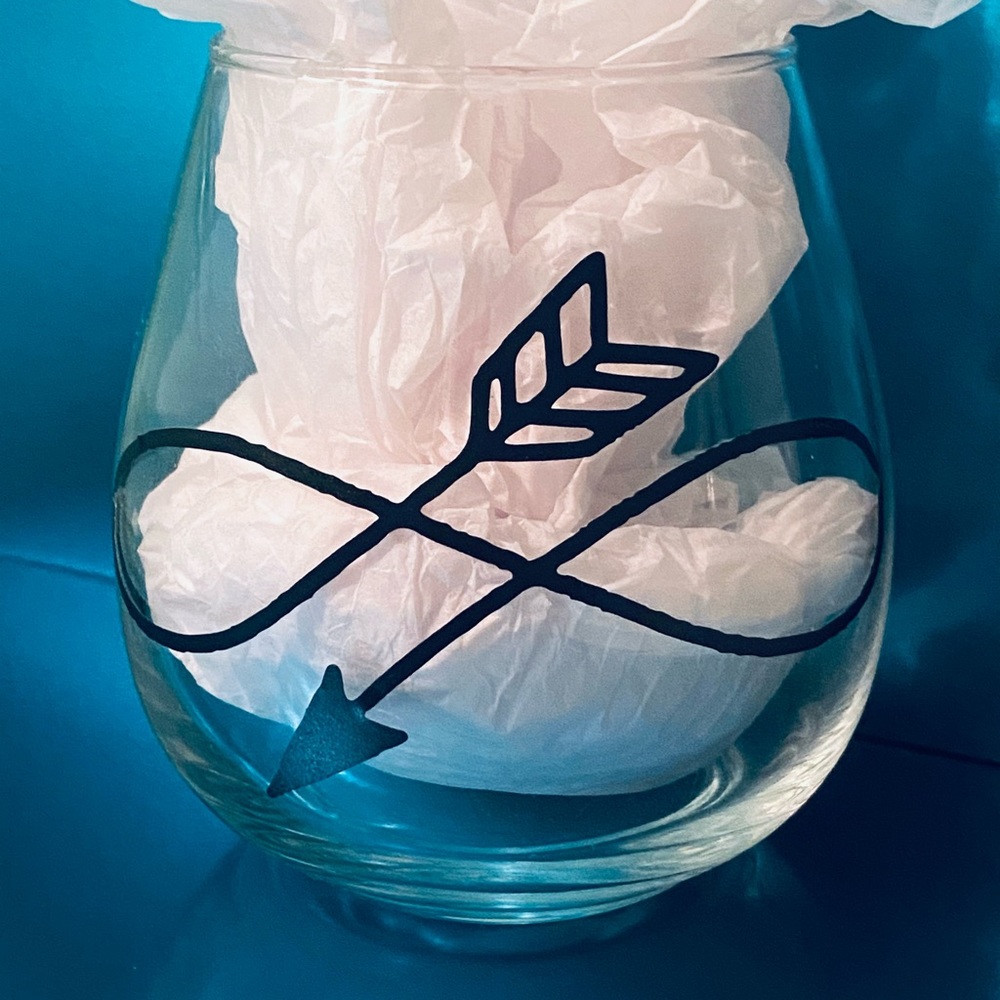 Custom wine glass